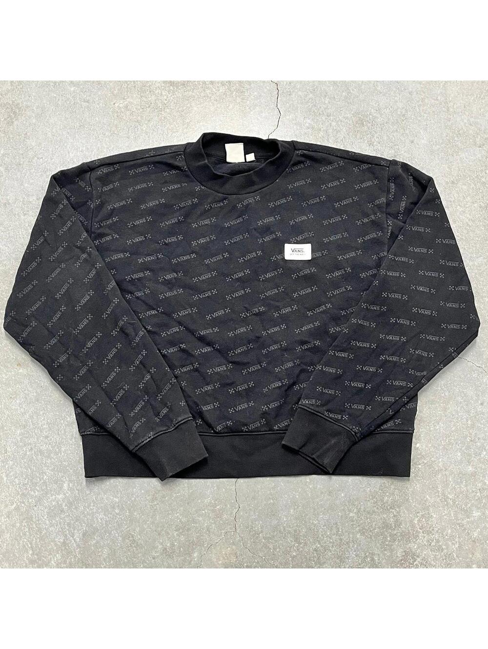 VANS Logo Full Print Crewneck Sweater